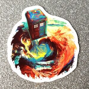 10/$10 DR. WHO Tardis waterproof sticker TV Show